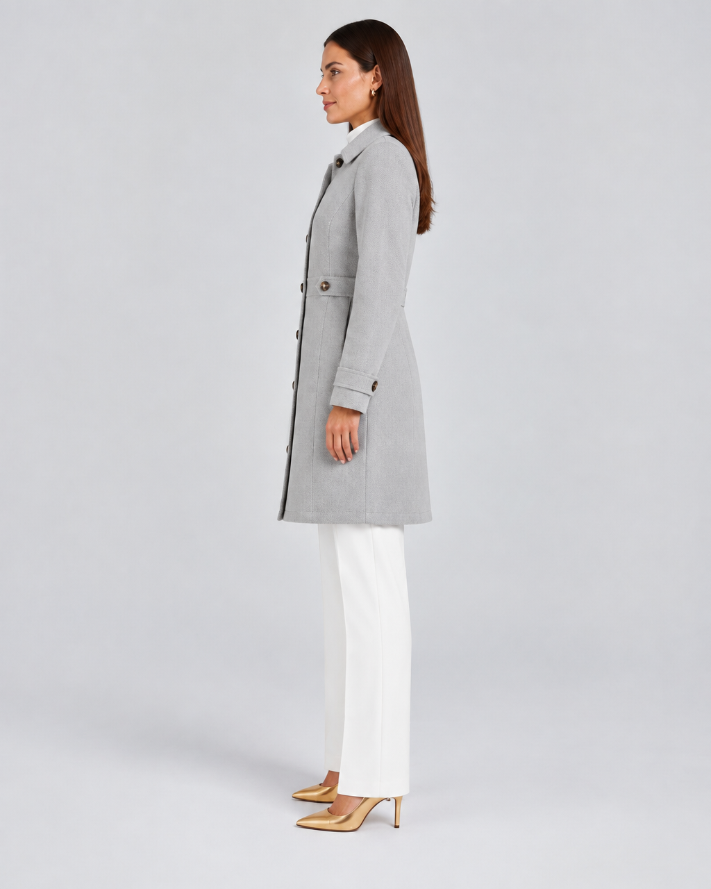 ROSALINDA – Cappotto corto con bottoni