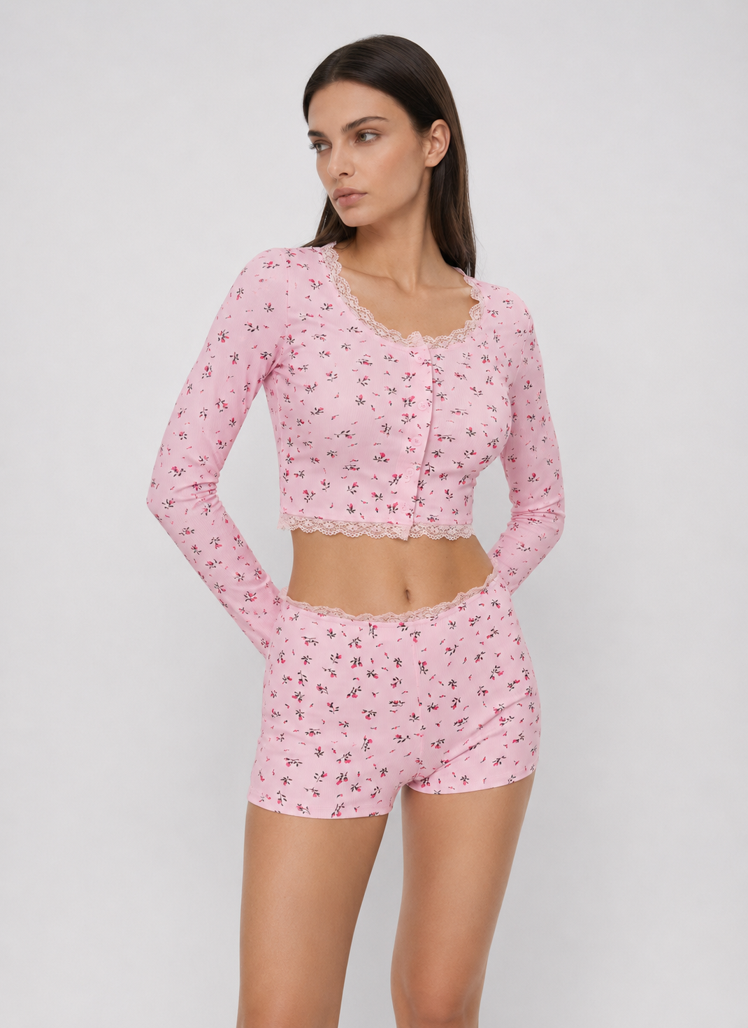 CARLOTTA – Set pigiama floreale