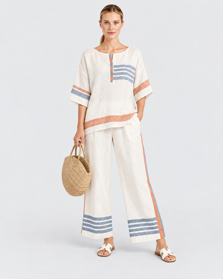 BRUNA – Completo ampio a margherite