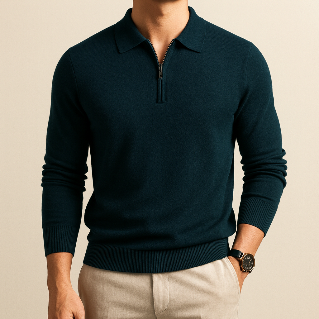 Maglione Zip Essenziale Luxe