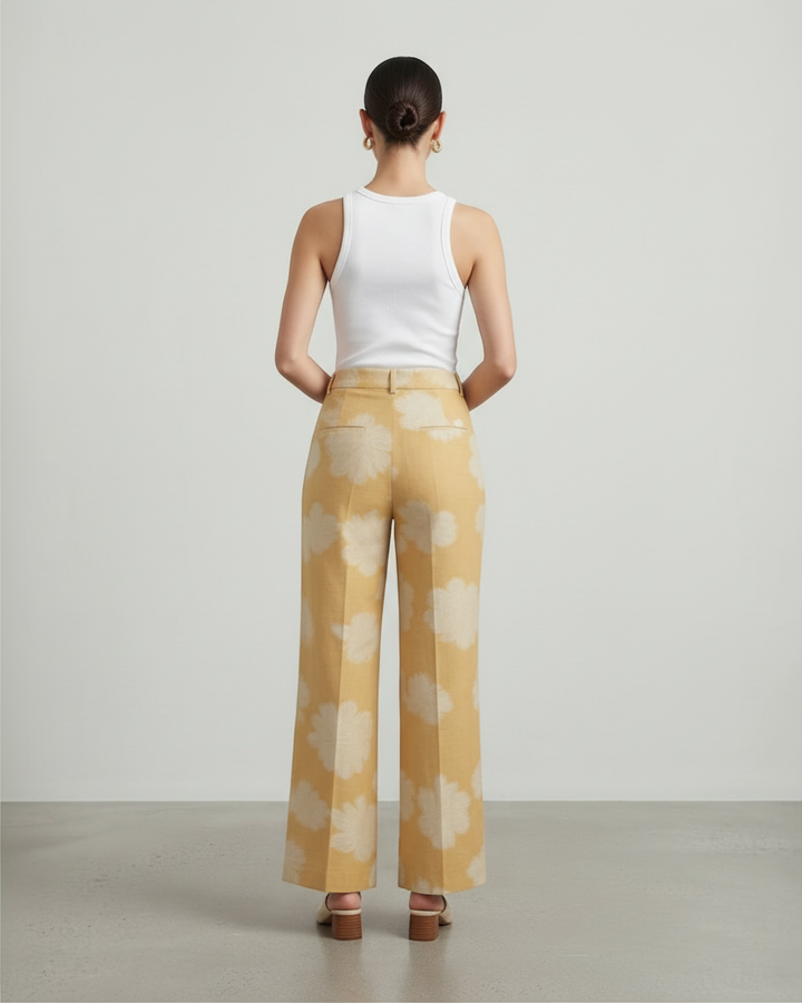 ARIELLA – Pantaloni lounge a gamba larga con stampa floreale