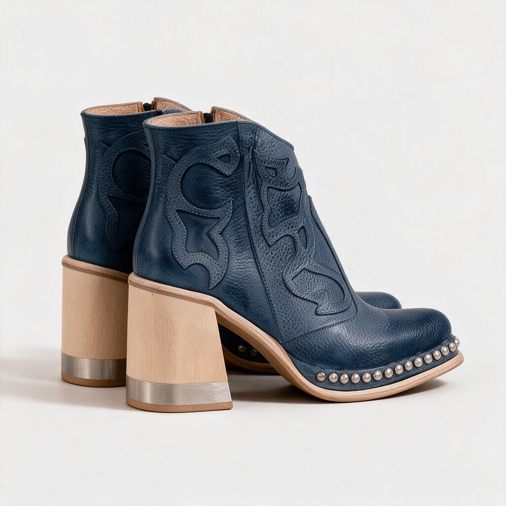 Ginevra – Stivaletto texano ricamato