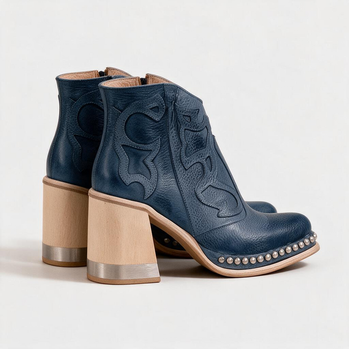 Ginevra – Stivaletto texano ricamato