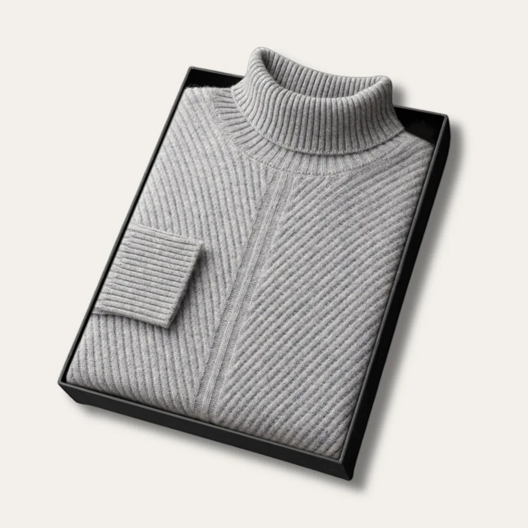 Elia – Dolcevita a coste in cashmere e lana