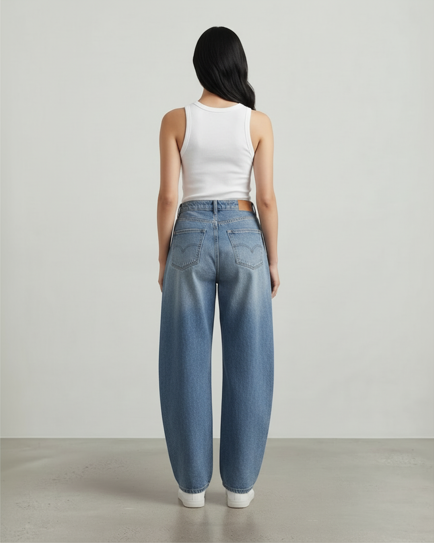 BICE – Jeans morbidi a gamba larga