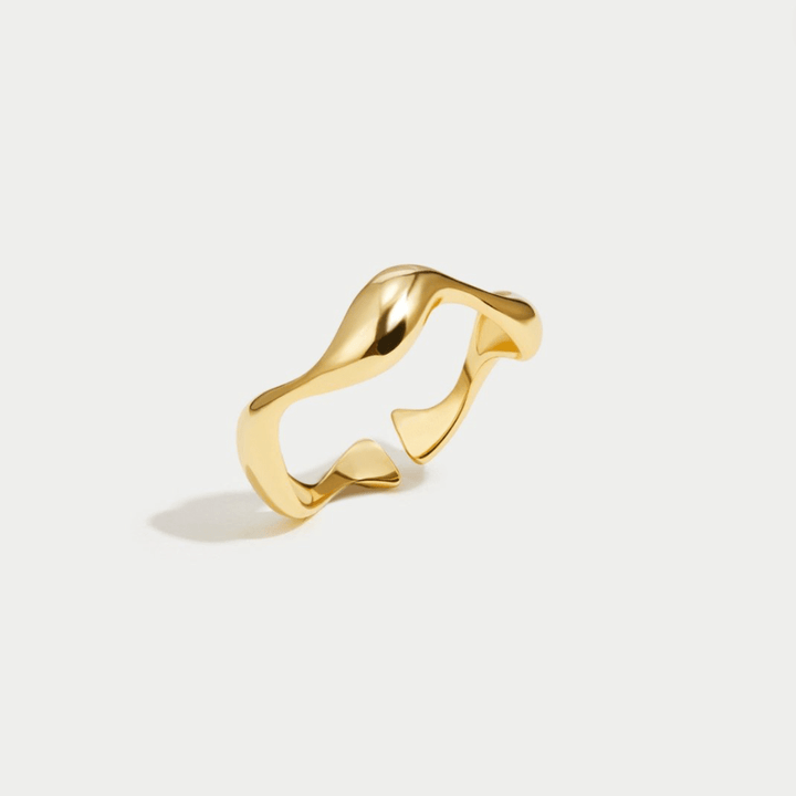 Anello Wave in Oro 18K