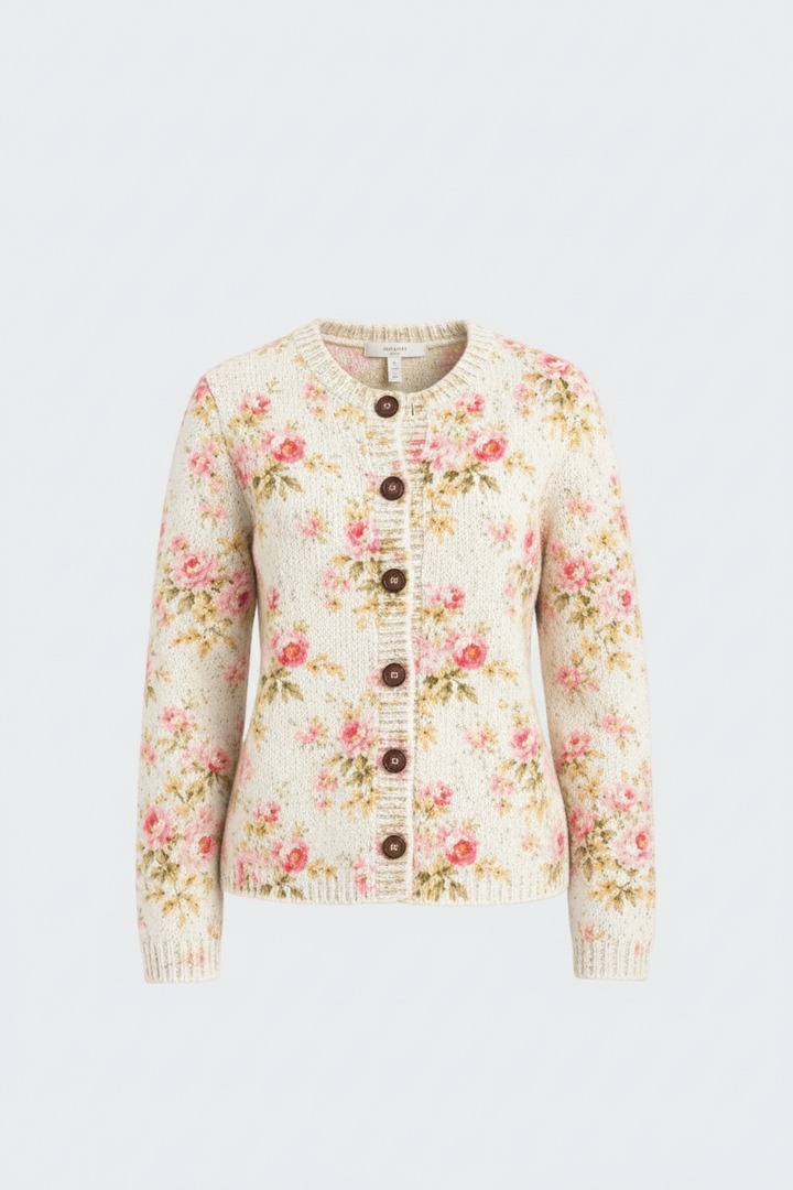 Fabiola – Cardigan con stampa rose
