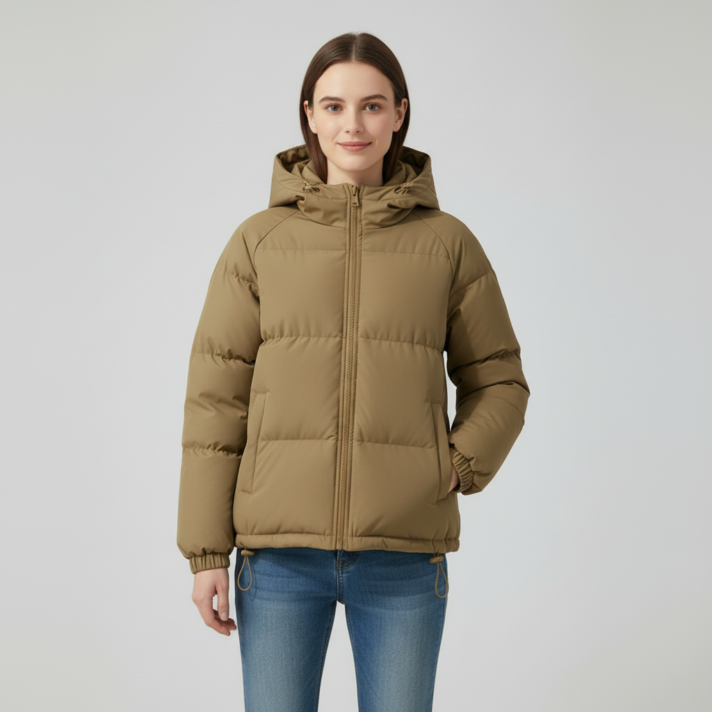 ELIDE, giacca imbottita con cappuccio – Luna Moda