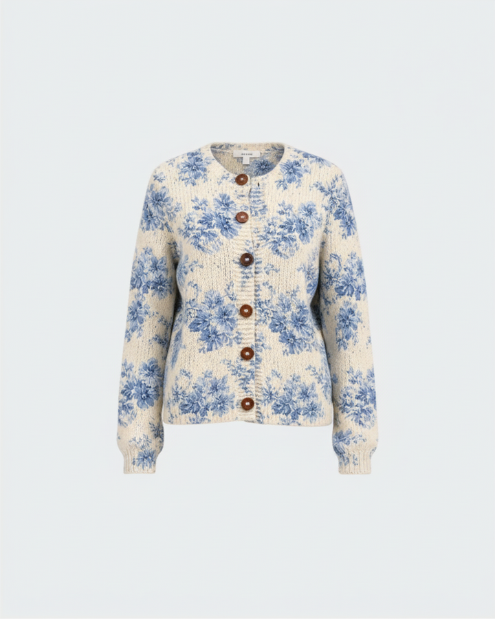SIMONA – Cardigan con stampa floreale