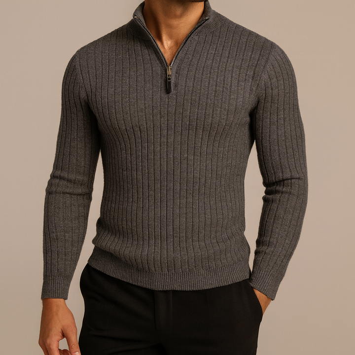 Marcivo Zermatt Maglione a Mezzo Zip con Collo Alto