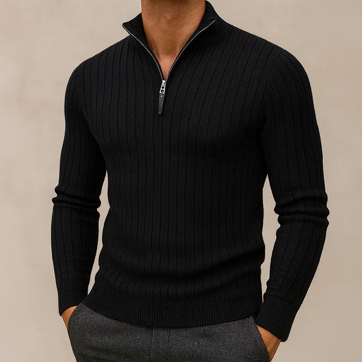 Marcivo Zermatt Maglione a Mezzo Zip con Collo Alto