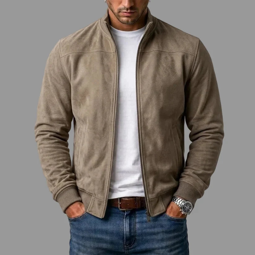 LUCA - Giacca Bomber in Camoscio