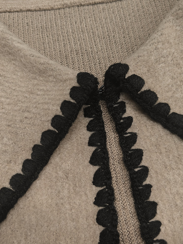 CINZIA - Cardigan ricamato donna largo