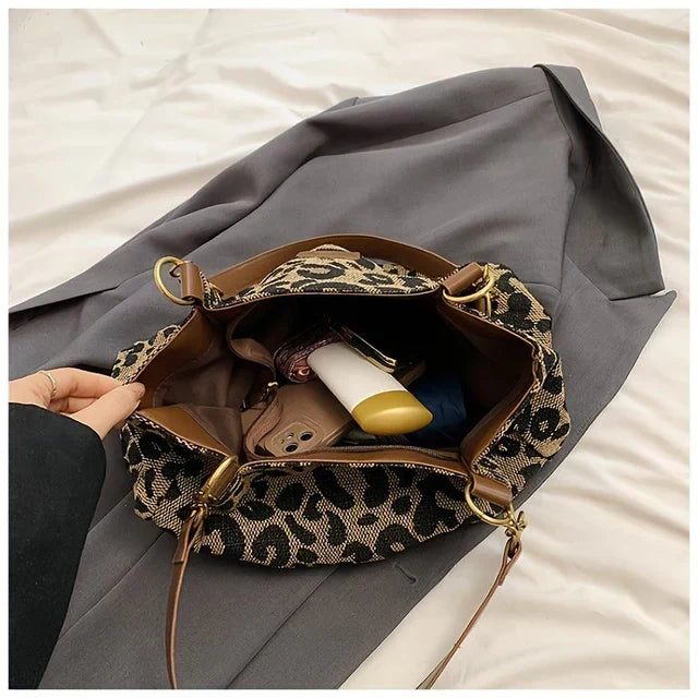 Maria – Borsa tote stampa leopardata