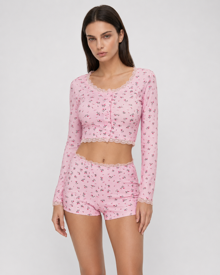 CARLOTTA – Set pigiama floreale