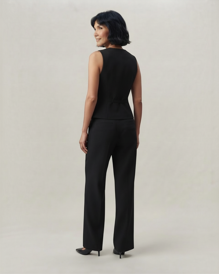 DOMITILLA – Completo coordinato con top smanicato e pantaloni