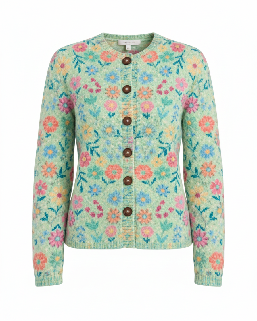 BRUNELLA – Cardigan floreale vintage