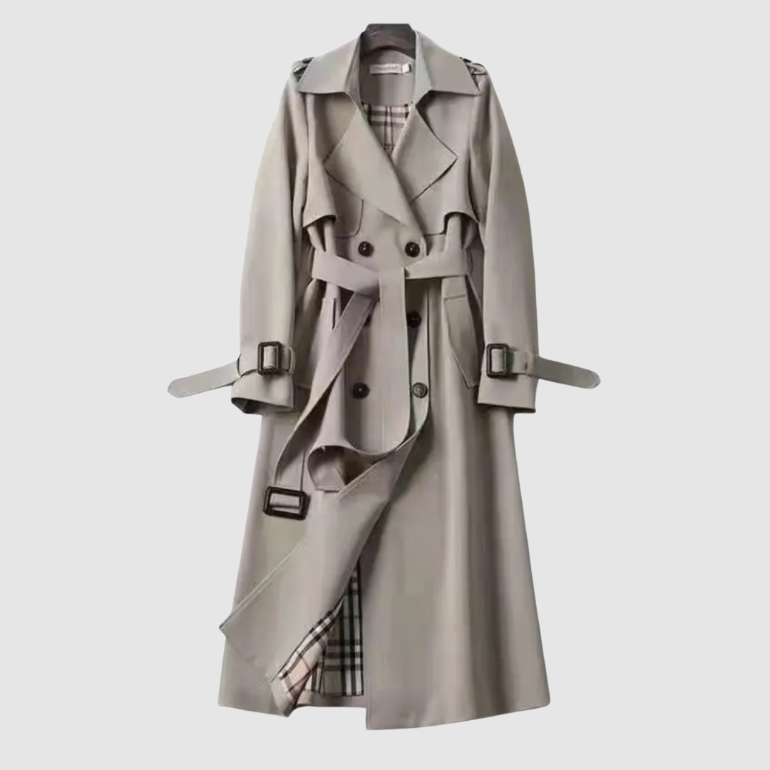 Emily – Trench classico a doppio petto con cintura