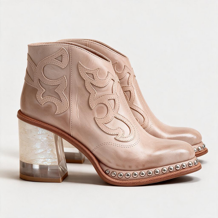 Ginevra – Stivaletto texano ricamato