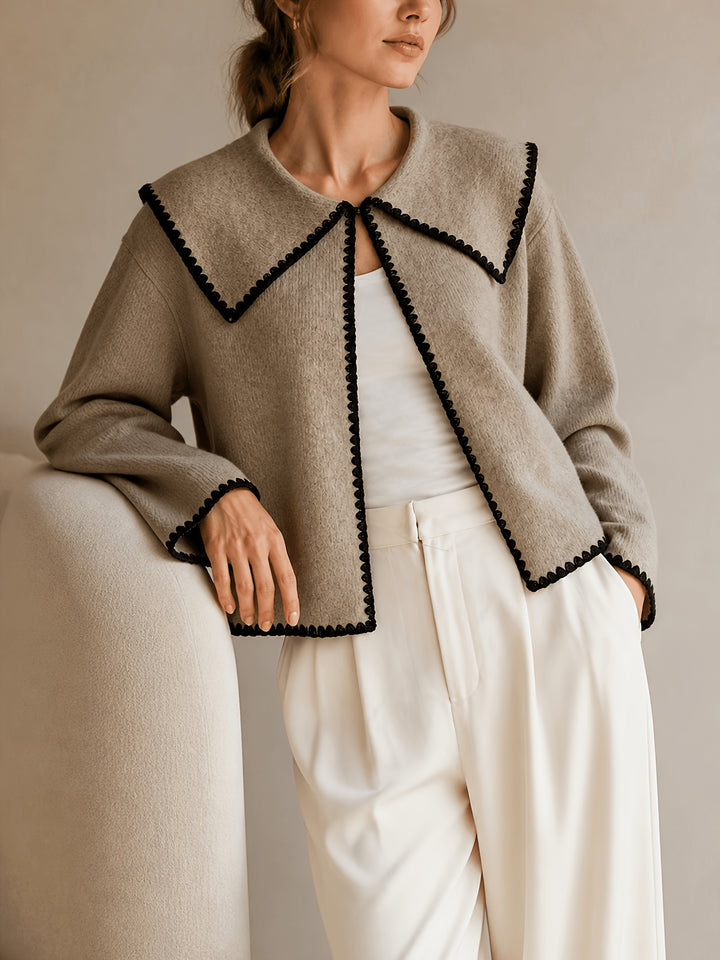 CINZIA - Cardigan ricamato donna largo