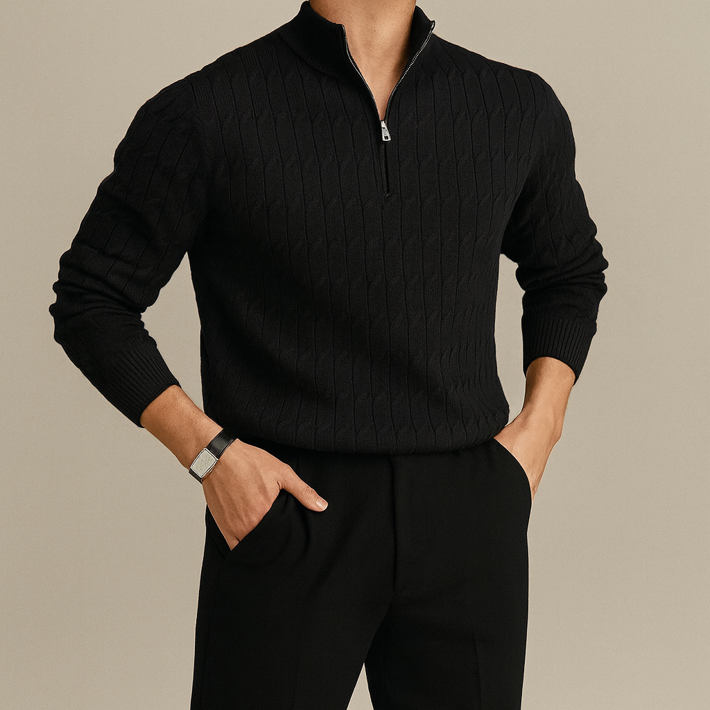 Marcivo Cresta Avorio Zip Knit