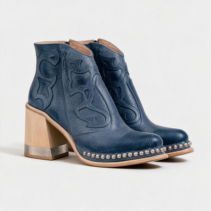 Ginevra – Stivaletto texano ricamato