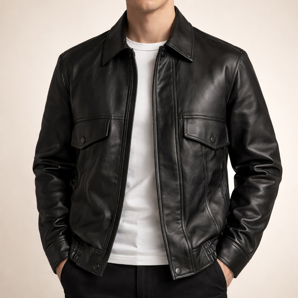 Giacca in Pelle Marcivo Midnight