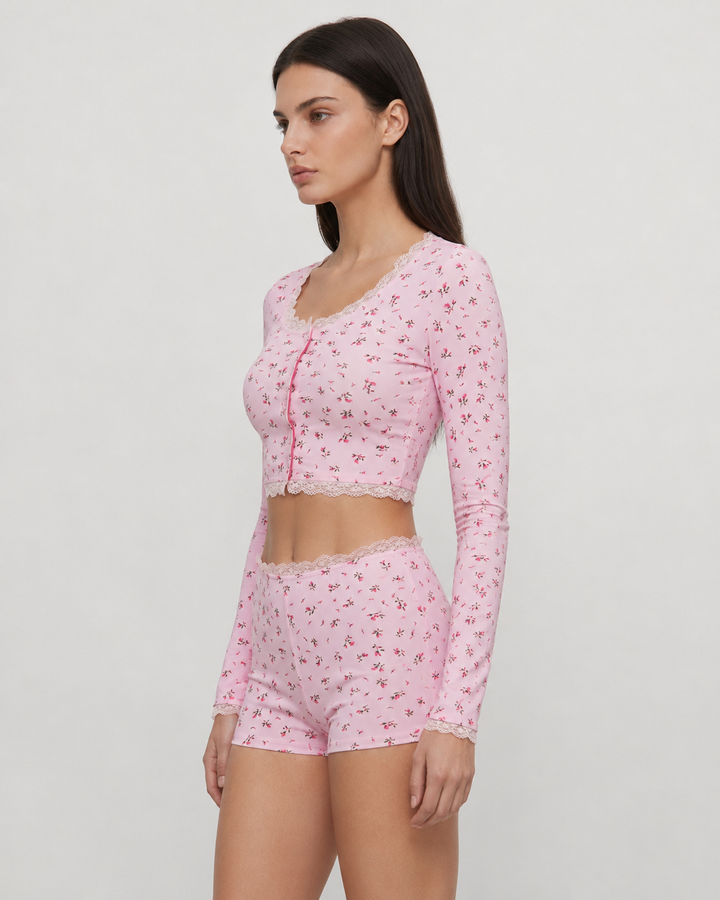 CARLOTTA – Set pigiama floreale