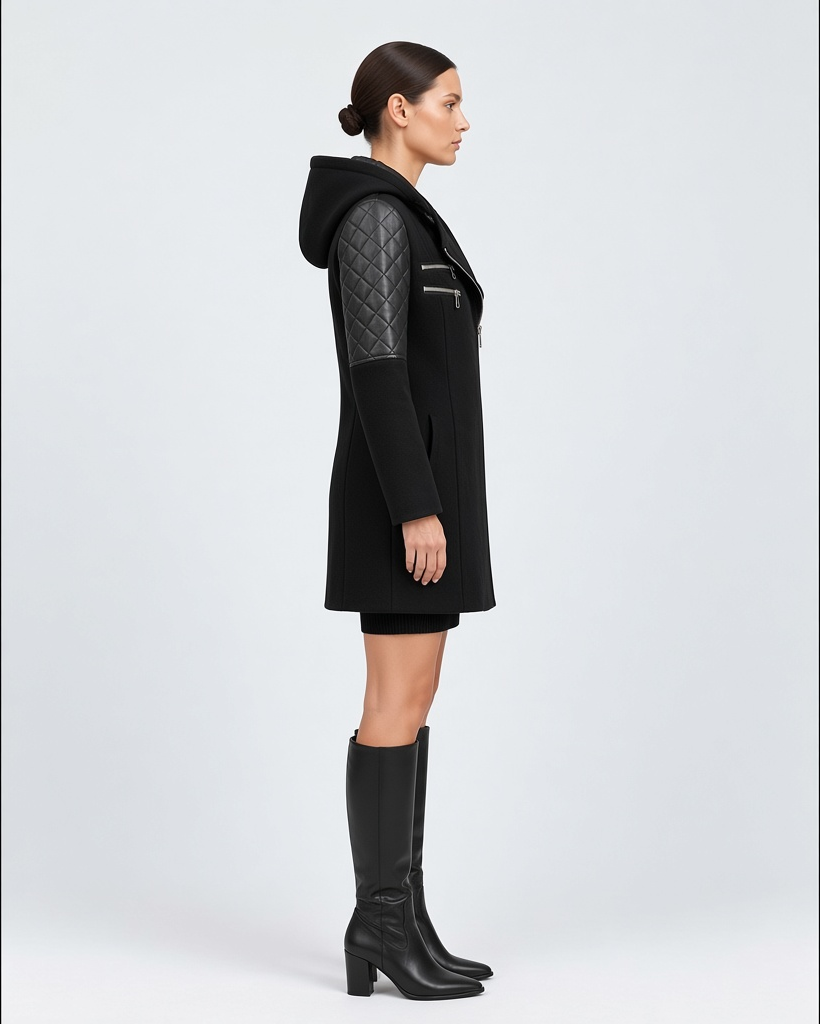 SIBILLA – Giacca con zip asimmetrica