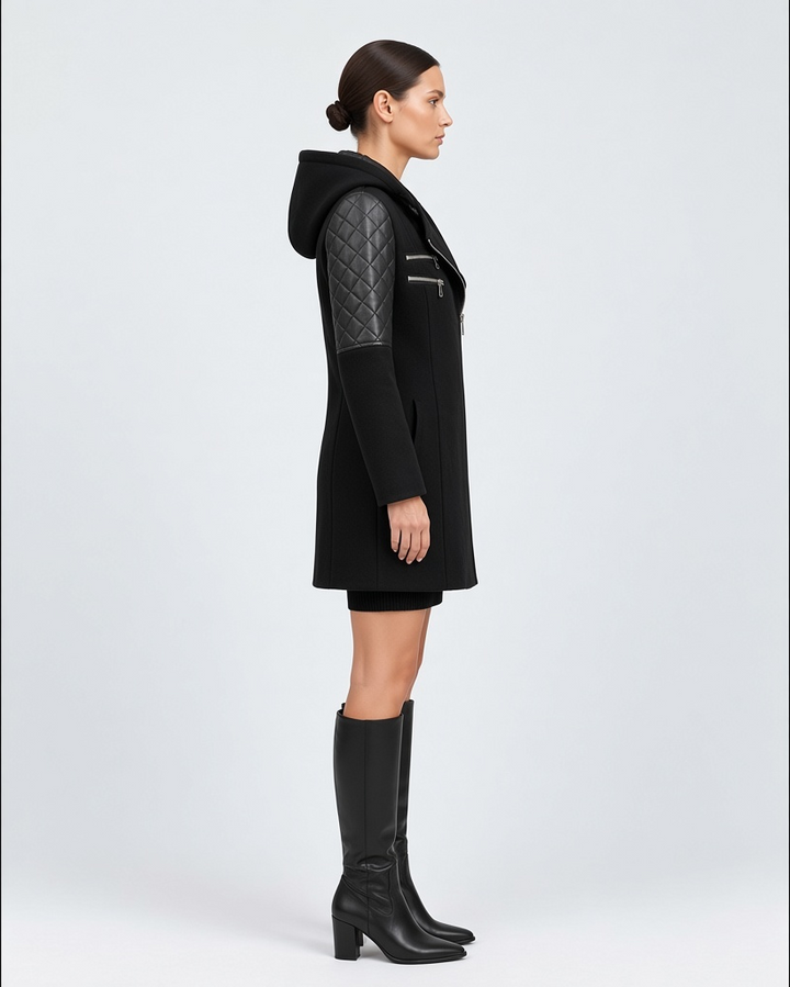 SIBILLA – Giacca con zip asimmetrica