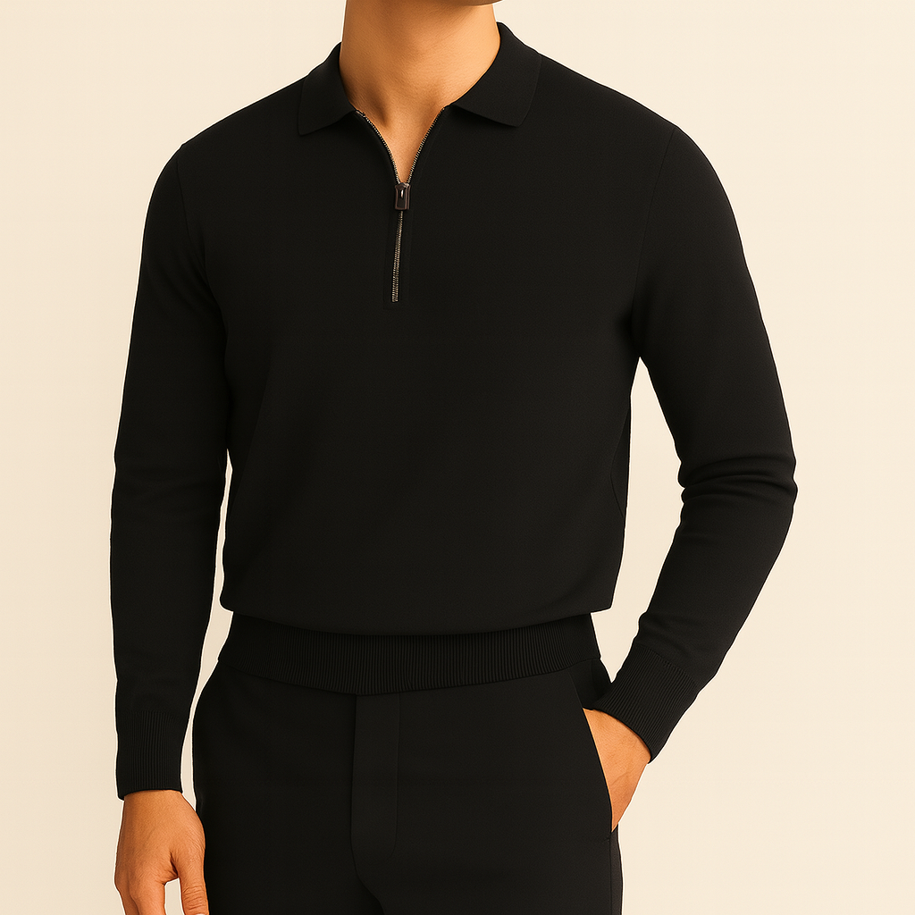 Maglione Zip Essenziale Luxe