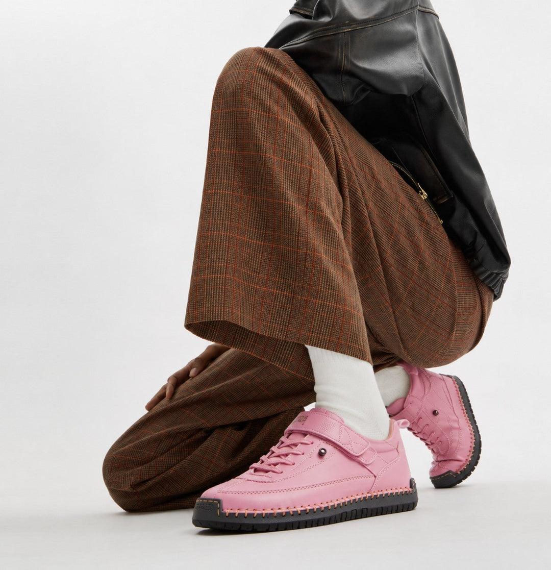 MEYA – Sneakers ortopediche punta larga e suola ammortizzante bianco