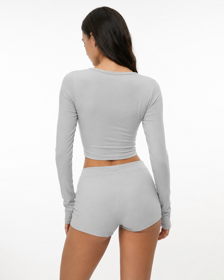 GRAZIELLA – Set Henley con pantaloncini