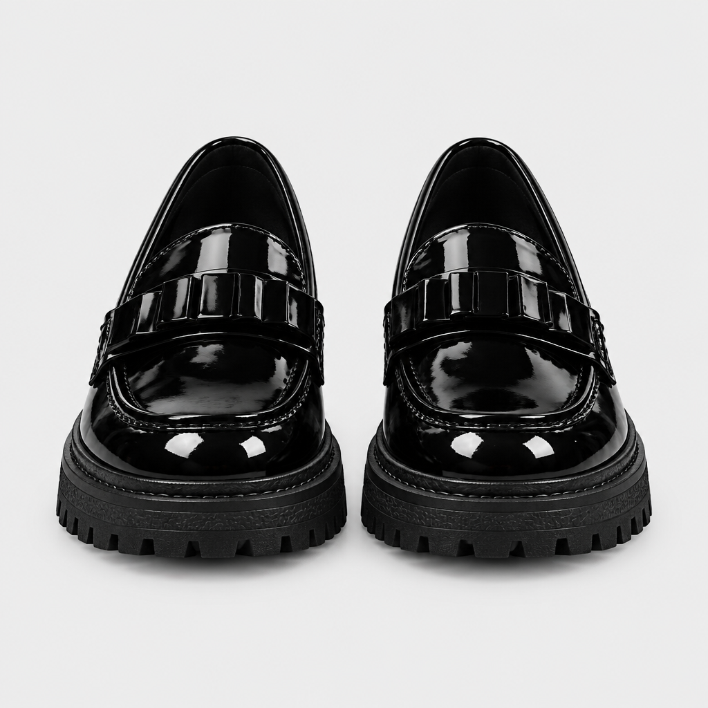 Valentina – Mocassino verniciato con fiocco