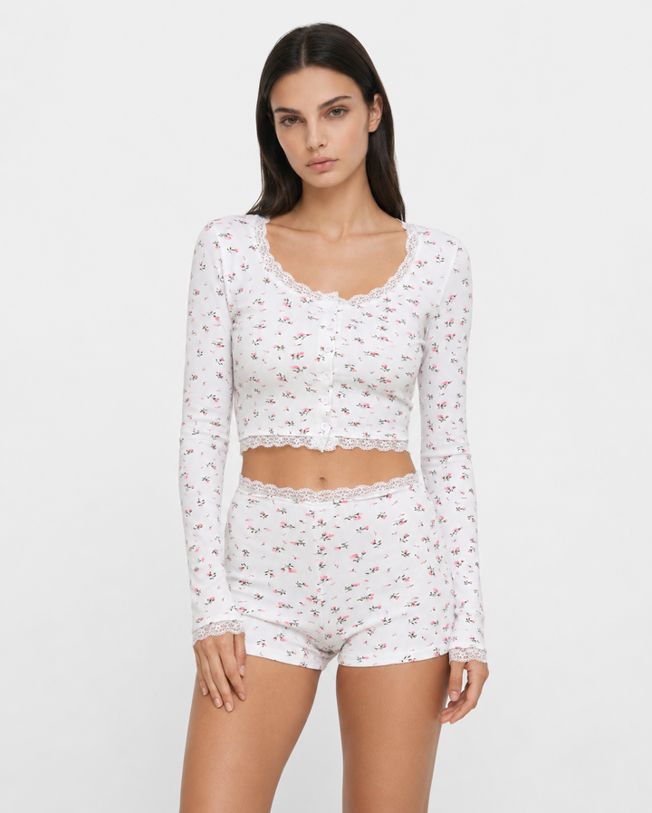 CARLOTTA – Set pigiama floreale