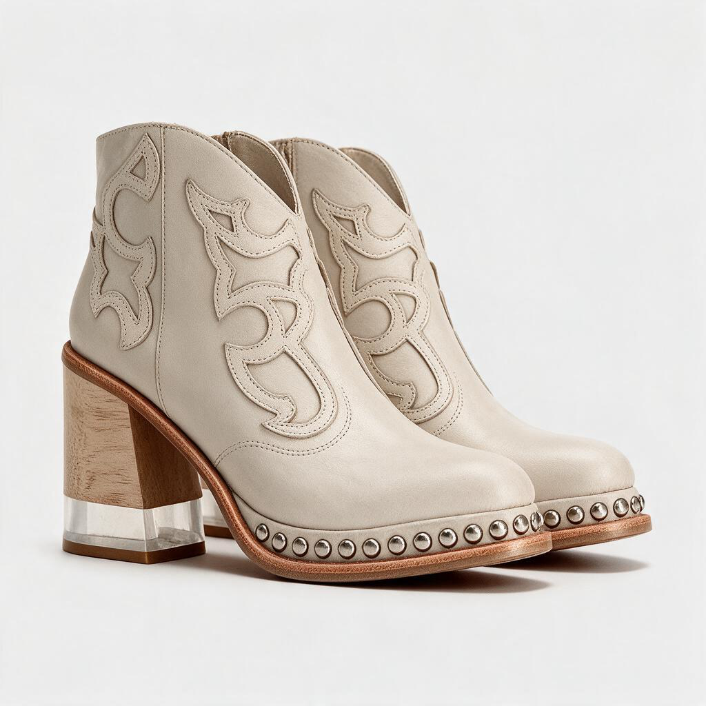Ginevra – Stivaletto texano ricamato