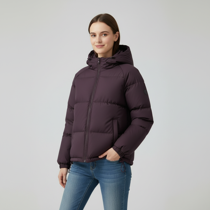 ELIDE, giacca imbottita con cappuccio – Luna Moda