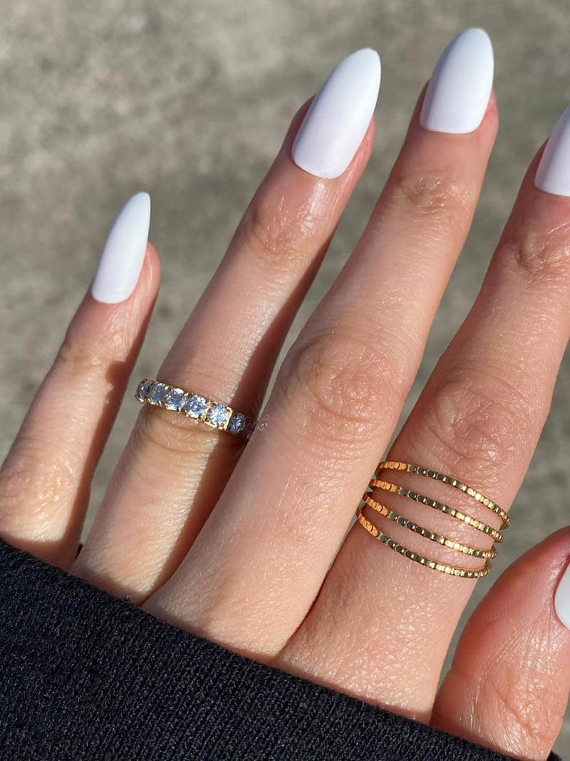 Amia – Anello in acciaio inossidabile con diamanti