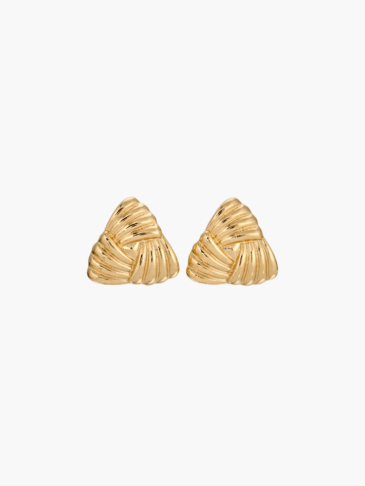 Positano – Orecchini triangolari placcati in oro 14K