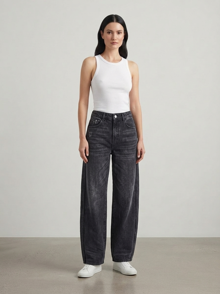 BICE – Jeans morbidi a gamba larga