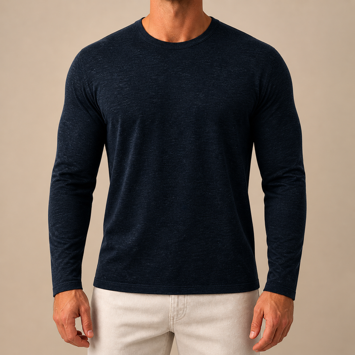 Maglione Essenziale in Lino e Cotone