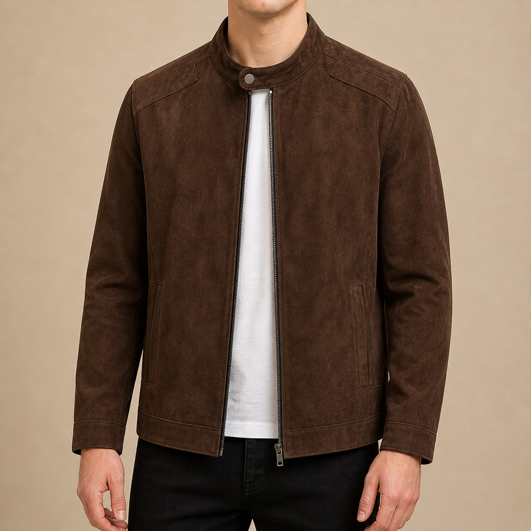 Giacca in Pelle Suede Estate