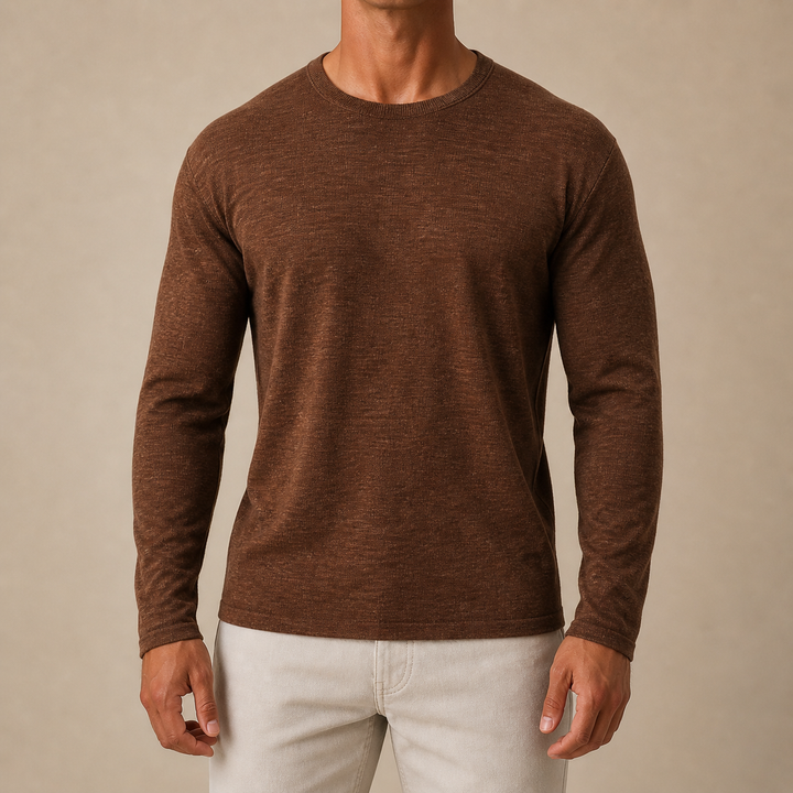 Maglione Essenziale in Lino e Cotone