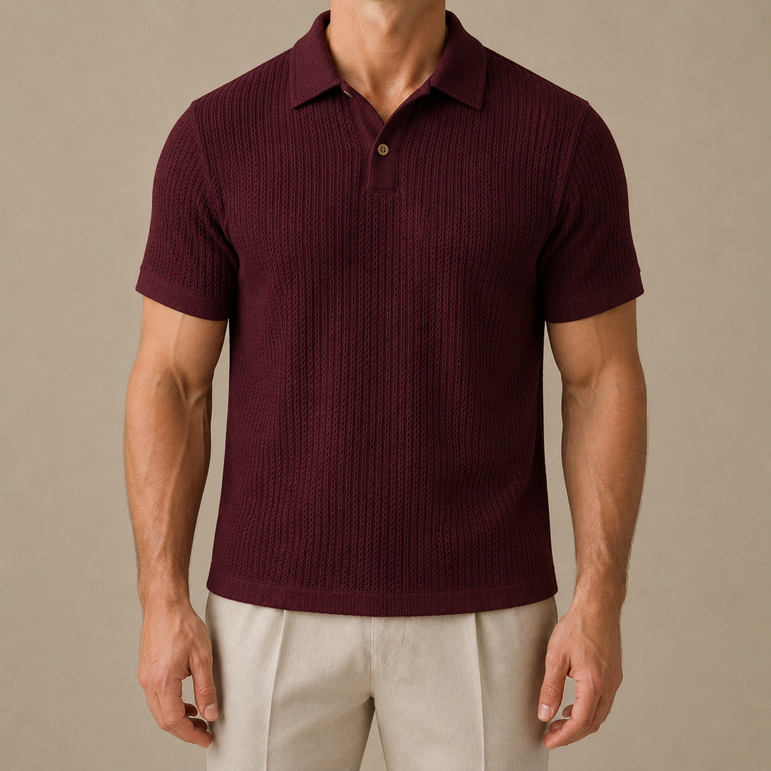 Polo in Maglia Testurizzata Riviera