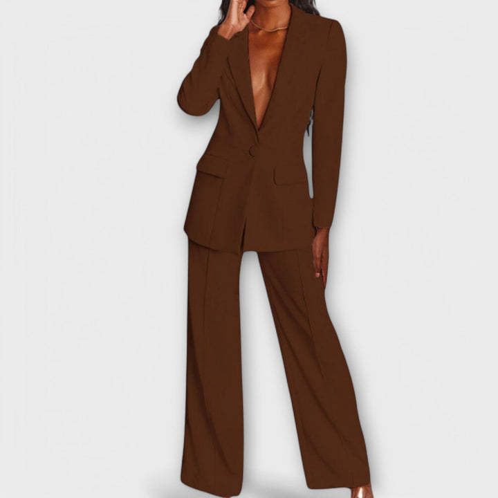 Fernanda – Completo blazer strutturato e pantaloni a taglio dritto
