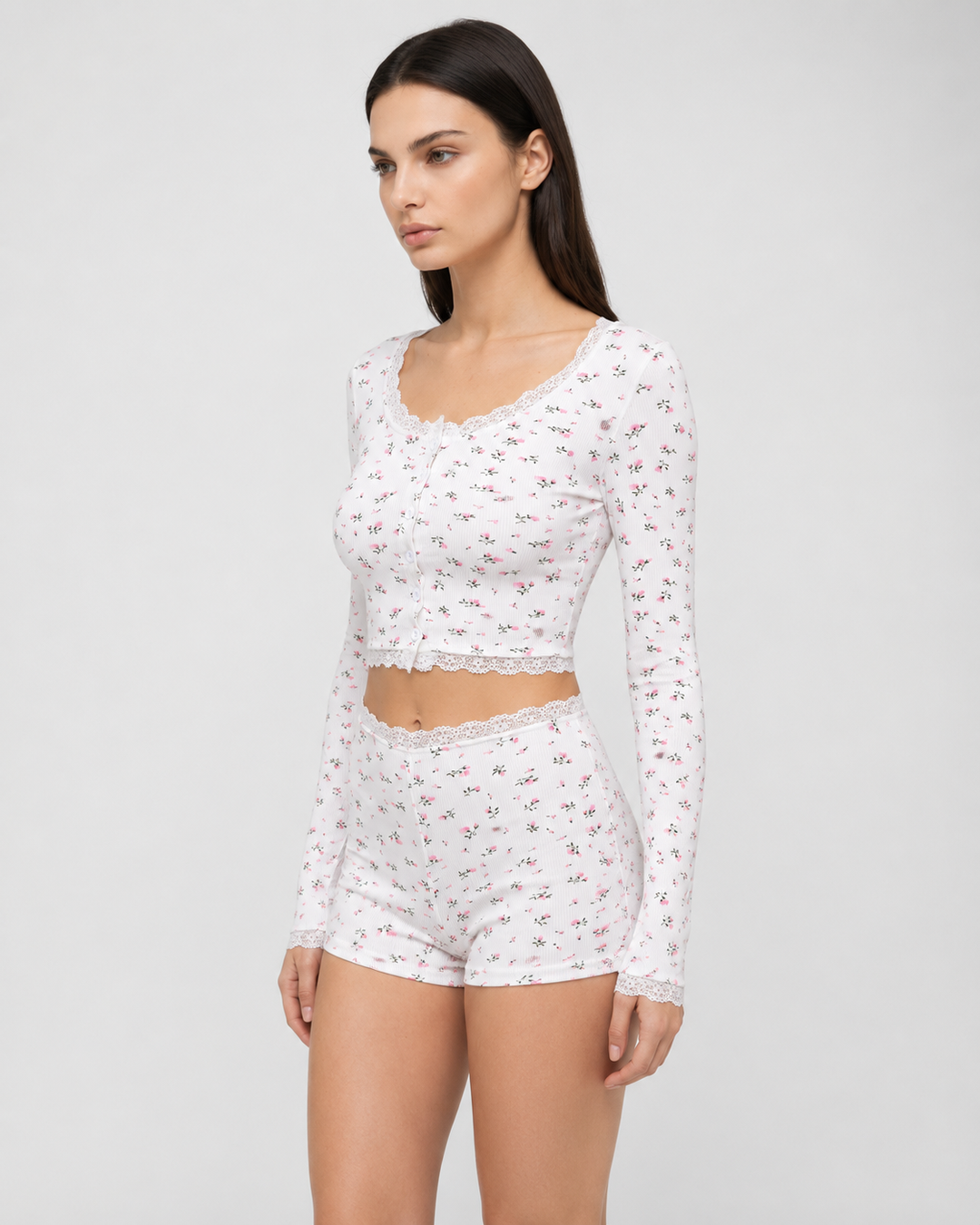 CARLOTTA – Set pigiama floreale