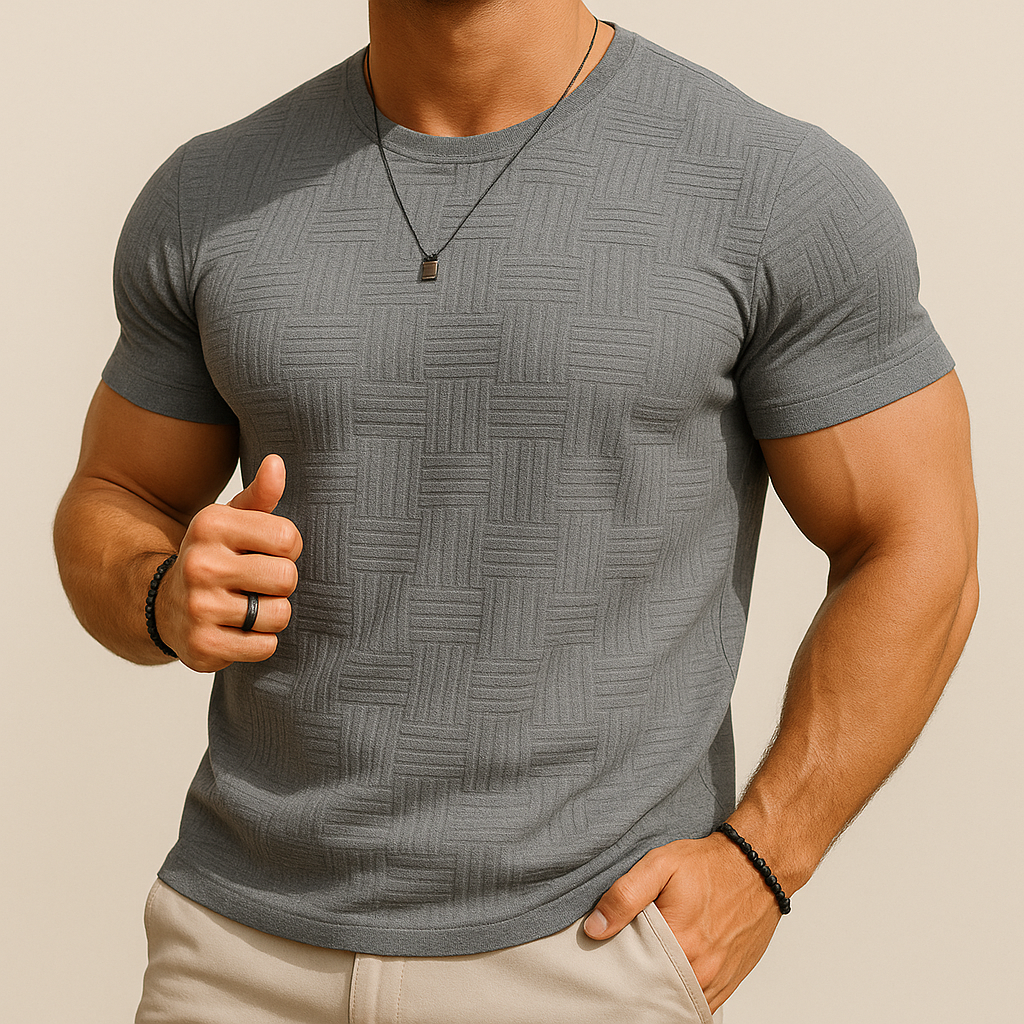 T-Shirt Sportiva Estiva da Uomo in Pile
