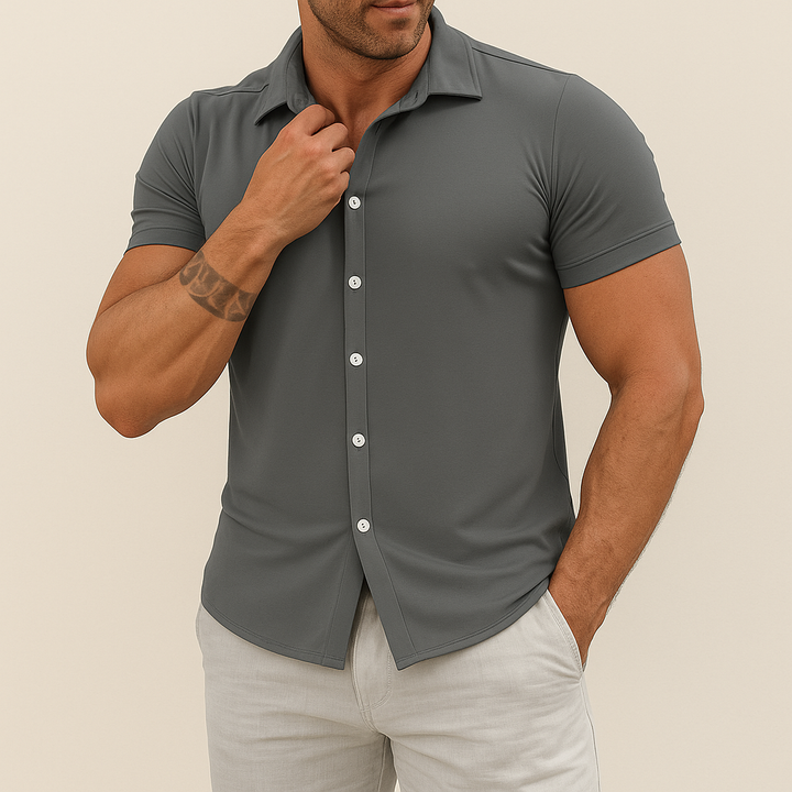 Camicia Slim Fit in Cotone da Uomo