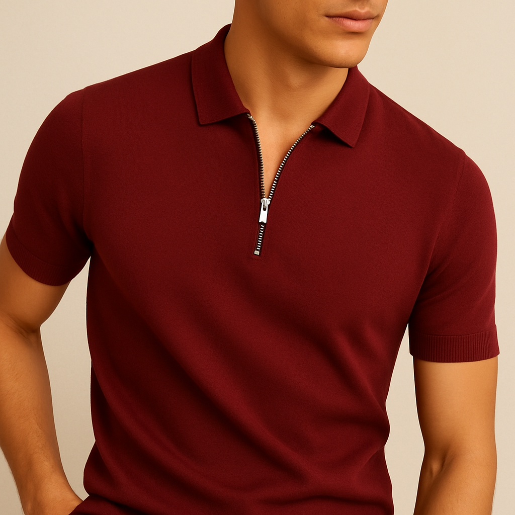 Polo da Uomo con Zip Moderna