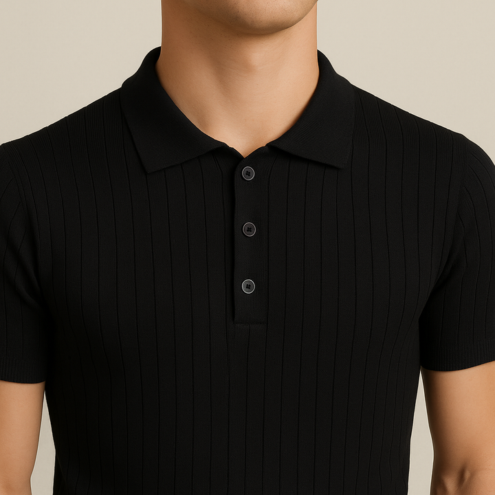 Polo T-Shirt Casual Elasticizzata per Uomini